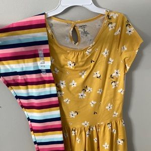 Girls dress + leggings